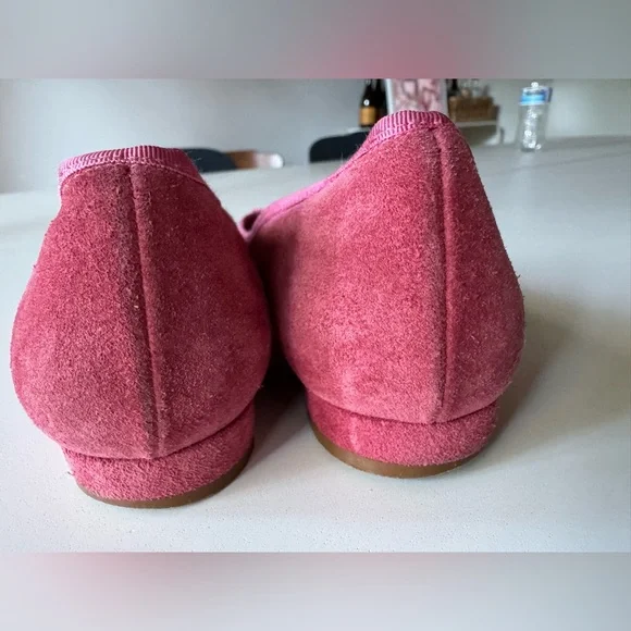 Doen Odette Dusty Pink Suede Ballet Women's Flats - Picture 7 of 10